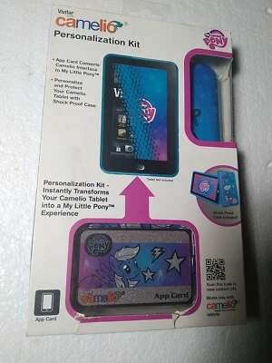 My Little Pony Tablet Personalization Kit w Case, Card & Cloth Vivitar Camelio - Image 1 of 2