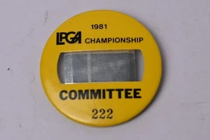 Comitato Campionato LPGA 1981 #222 Pulsante Pinback - Foto 1 di 3