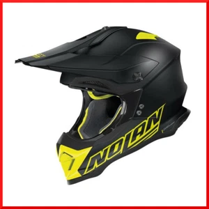 CASCO MOTOCROSS OFF-ROAD NOLAN N53- VULTUR FLAT BLACK/YELLOW- TAGLIA S - Foto 1 di 1