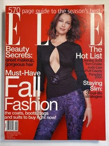 ELLE Sept 1999 Ashley Judd,Jude Law,Sean Puffy Combs,Donald Trump. Lk New Inside - Picture 1 of 3