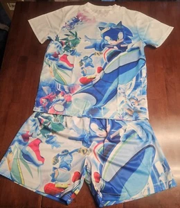 Boy's Sonic The Hedgehog Short Sleeve T-Shirt and Shorts Set- Little and Big Boy - Picture 1 of 7