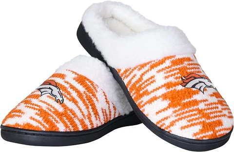 DENVER BRONCOS---WOMAN'S  SLIPPERS--SHERPA LINED---SIZE XL 11-12 Cover