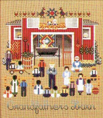 Cross Stitch Chart / Pattern ~ Told In A Garden Amish Grandfather's Barn #TG44 - Image 1 of 4