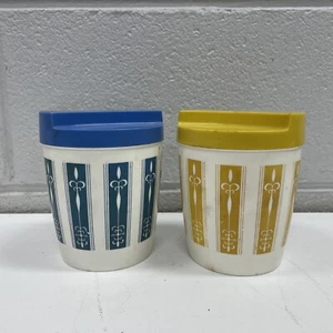 ORIGINAL RETRO Plastic Kitchen Cafe Storage Container Tea Coffee Rice Flour - Picture 1 of 5