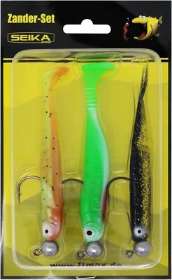 FTM Seika Pro Barsch Hecht Zander Set Gummifisch Spinnfischen Raubfisch Shads Ji - Bild 1 von 3