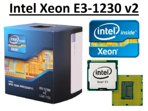 Intel Xeon E3-1230 v2 SR0P4 4 Core Clock 3.3 - 3.7 GHz, Socket LGA1155, 69W CPU - Picture 1 of 2