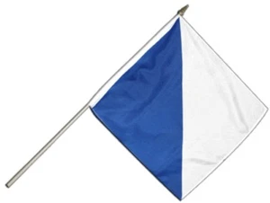 Stockflagge Schweiz Kanton Zürich - 30 x 30 cm - Bild 1 von 1