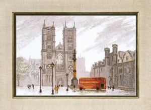Hágalo usted mismo Kit de punto de cruz contado "Londres.Abadía de Westminster" 15,2 x 10,2 pulgadas / 38,5 x 26,0 - Imagen 1 de 1