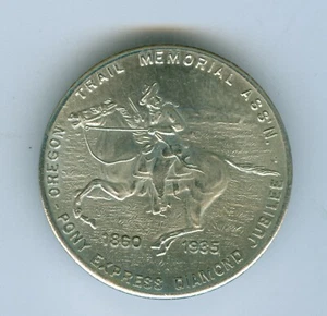 PONY EXPRESS 75TH ANNIVERSARY COMMEMERATIVE MEDAL - Picture 1 of 2