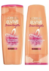 L'oreal Paris Elvive Dream Lengths Shampoo & Conditioner 12.6 Fl Oz Each New - Picture 1 of 6