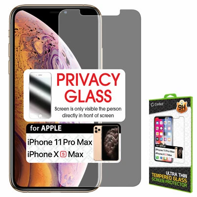 Privacy Screen Protector Tempered Glass 9H for iPhone XS Max - Image 1 of 4