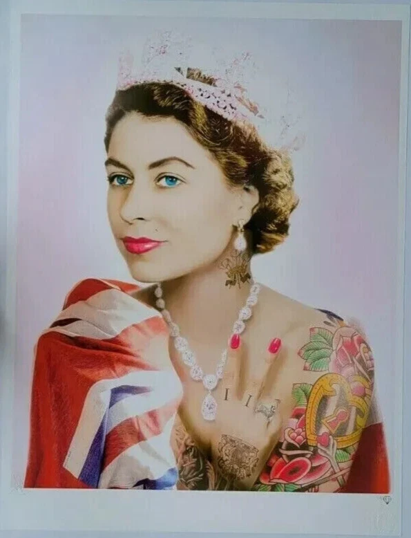 JJ Adams Her Majesty Queen Elizabeth II versão EUA. Impressão à prova de artista Ed. de 5 - Imagem 1 de 3