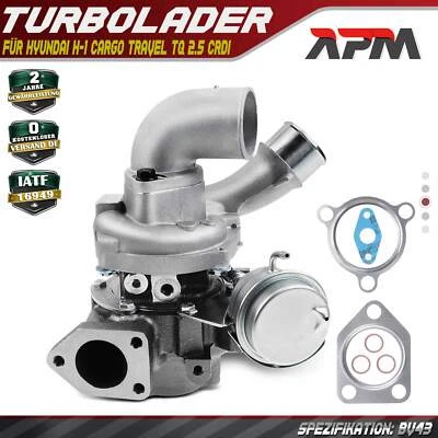 Turbo Turbocompresseur pour Hyundai H-1 Cargo Voyage Tq 2.5 Crdi à Partir 2008 - Photo 1/4