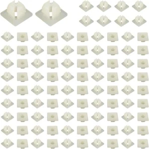 100 PZ Inserti a Vite per Targa, Inserti a Vite in Nylon per Patente Anteriore Posteriore  - Foto 1 di 3