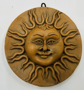 Sicilian Pottery- 5’’ Sun Terracotta Caltagirone Made/Painted by hand in Italy - Picture 1 of 1
