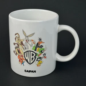 WB Saipan Warner Bros. Taza de café vintage Studio Store 1999 Looney Tunes - Imagen 1 de 6