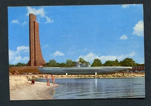 Germany : Nice postal card from 1974 - Marine Ehrenmal with submarine - used - Picture 1 of 2