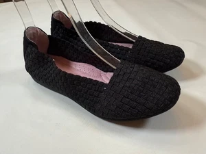 Taryn Rose Mujer Gelica Talla 7 Negro Tejido Plano Cómodo Zapatos Sin Cordones - Imagen 1 de 8