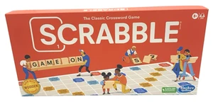 Hasbro Scrabble Classic Crossword Game  Wooden Tile Racks 2021 8+ New In Box - Picture 1 of 14