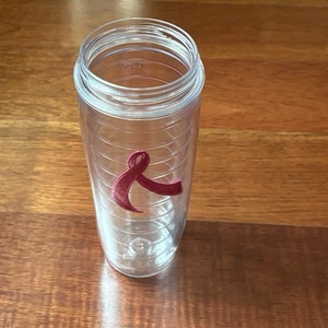 Tervis Tumbler Breast Cancer Awareness Insulated Pink Ribbon Heart 24 Oz NO LID - Picture 1 of 8