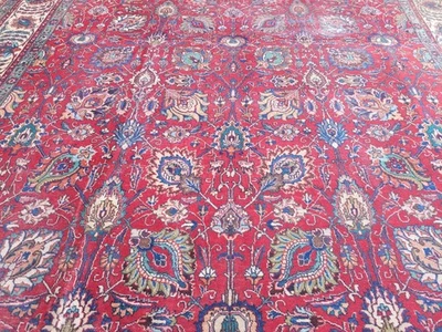 Täbriz Perserteppich 384x340cm Handgeknüpft Rug Carpet Tabriz - Bild 1 von 4