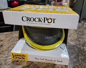 Crock-Pot Lunch Crock New in Box 20oz. Gray/Green  Can Of Soup Chili Leftovers - Picture 1 of 4