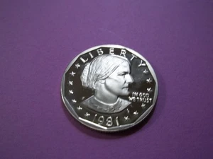 1981 S Gem Proof Susan B. Anthony Dollar preso da Proof Set. - Foto 1 di 1