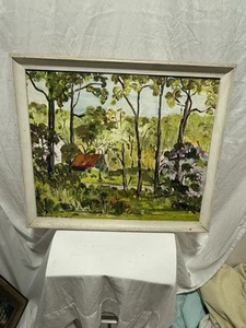 Vintage Signed Marguerite Sweeney painting Oil On Masonite - Picture 1 of 4