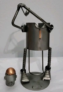 Golf Skulptur Golfer Geschenk H&K Stahl ungewöhnliches Geschenk Golf Wein Halter tolles Geschenk - Bild 1 von 19