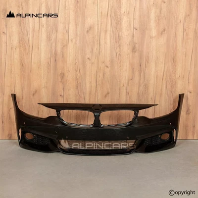 BMW F32 F33 F36 M PACKAGE Front Bumper Front Bumper 475 Sapphire Black 8060877 - Image 1 of 4