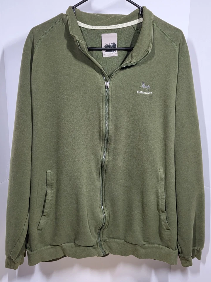 Jersey Ashworth Golf 1/4 Cremallera XL Verde Sultán Run Bordado Foto 1 de 4