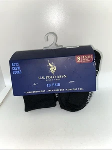 U.S Polo Association 10 Paar Jungen Crew Socken 4,5-8,5 - Bild 1 von 6