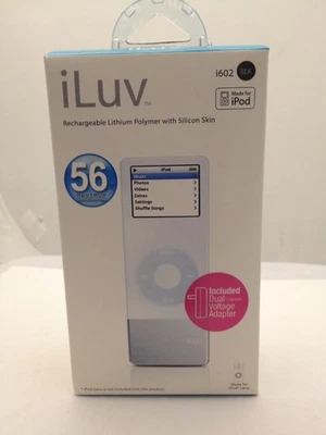 iLuv i602BLK iPod Nano (1st Gen only) Lithium Battery Pack & Black Silicone Skin - Image 1 of 2