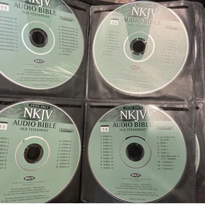 NKJV Audio Bible 56 CDs Old and New Testaments w/ Case Hendrickson 2 Missing - Picture 1 of 3