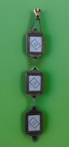 Bombay 3 hängende Bronze Rahmen 2x2,5” - 15” lang hängend - Bild 1 von 14