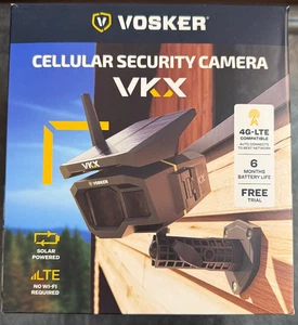 VOSKER - VKX Solar Powered 4G-LTE Outdoor Cellular Security Camera - Picture 1 of 4