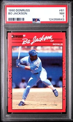 1990 DONRUSS #61 BO JACKSON PSA 7 - Image 1 of 2