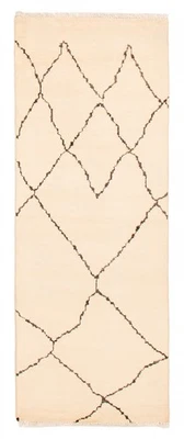 Vintage Hand-knotted Runner Rug 2'8" x 7'6" Traditional Oriental Wool Carpet - Image 1 of 4