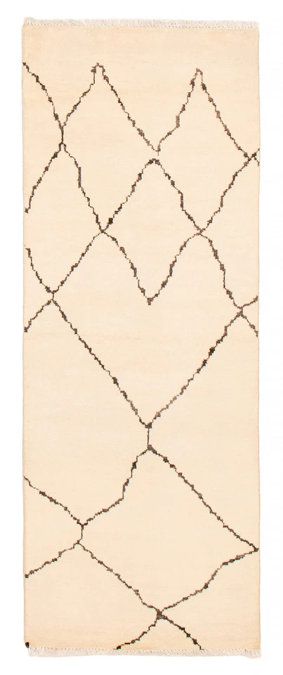 Vintage Hand-knotted Runner Rug 2'8" x 7'6" Traditional Oriental Wool Carpet - Image 1 of 4