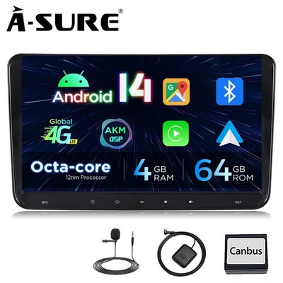4+64GB Android Autoradio CarPlay Für VW Golf 5 6 Tiguan Touran Caddy Jetta Polo - Bild 1 von 4