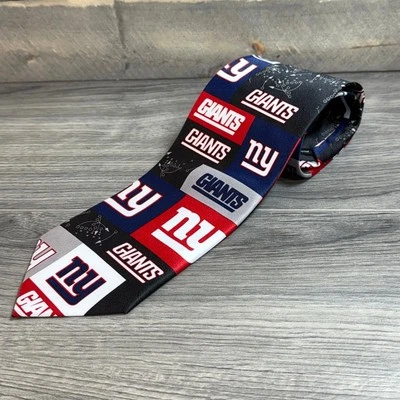  NFL 纽约巨人队足球领带礼服套装教师体育迷盒座 Y2K  — 第 1/4 张图片