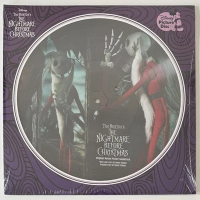 NIGHTMARE BEFORE CHRISTMAS PICTURE DISC 2LP DANNY ELFMAN TIM BURTON DISNEY NEW - Image 1 of 4