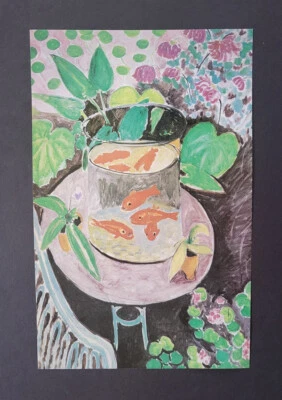 Henri Matisse "Goldfish" montado offset - impresión litográfica 1990 Foto 1 de 3