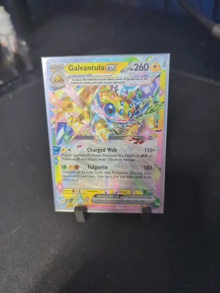 POKEMON - GALVANTULA EX 051/142 DOUBLE RARE HOLO SCARLET & VIOLET STELLAR CROWN - Image 1 of 1