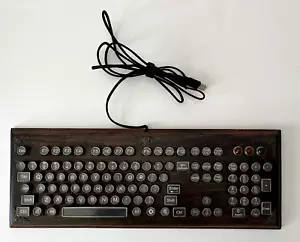 Tastiera DATAMANCER - tastiera computer steampunk ottone e legno - IL VICARIO - Foto 1 di 5