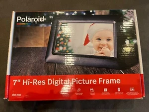 NIB Polaroid 7” Hi-Res Digital Picture Frame ~ Black Frame ~ PDF-700 FREE SHIP - Picture 1 of 5