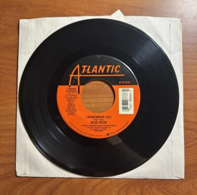SKID ROW "I Remember You"/"Making A Mess Makin" 1989 Record Vinyl 45 Single 7" - Image 1 of 2