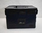 Ambor Fireproof Document Box w/ 5 Tabs & Inserts Collapsible File Organizer Blue