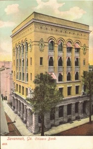  Circa 1914* Citizen's Bank Savannah Ga Plate 4818 Vintage PCK Series - Picture 1 of 4