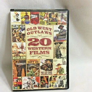 Old West Outlaws 20 Western Films DVD 4 Disk (One Eyed Jacks, Joshua, Rawhide) - Picture 1 of 12